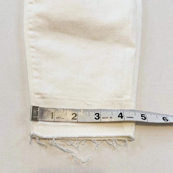 Spanx Size M Distressed Skinny Jeans White Pull On NWT Style 20229R Stretch - Picture 8 of 15